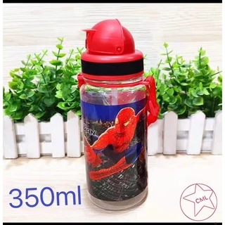 ขวดน้ําเด็ก พิมพ์ลายการ์ตูน พร้อมเชือก ขนาด 350/500 มล.