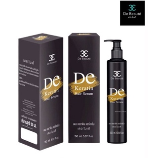 De Beauté เดอ โบเต้ De Keratin Hair Serum เซรั่มอาหารผมเคราตินสำหรับผมแห้งเสียมาก 150ml.นำเข้าจากเกาหลี ให้ความชุ่มชื้น