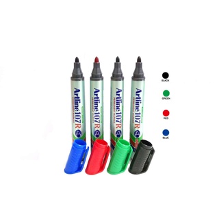 Artline EK-107R Marker ปากกาเคมีอาร์ทไลน์ หัวกลม 1.5 mm. เติมหมึกได้ กันน้ำ