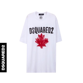 Dsquared2/d2 เสื้อยืดลําลอง แขนสั้น คอกลม ผ้าฝ้าย พิมพ์ลาย Power สําหรับผู้ชาย