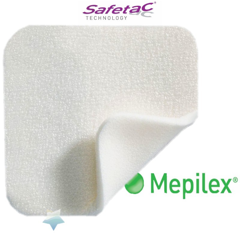 ใช้ดีมาก Molnlycke Mepilex แผ่นโฟมปิดแผลกดทับ ขนาด 10x10cm. 1ซอง/1ชิ้น