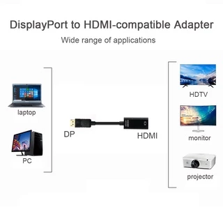 อะแดปเตอร์แปลง DP เป็น HDMI 4K 1080P ตัวผู้ เป็น HDMI ตัวเมีย สําหรับแล็ปท็อป HP Dell PC