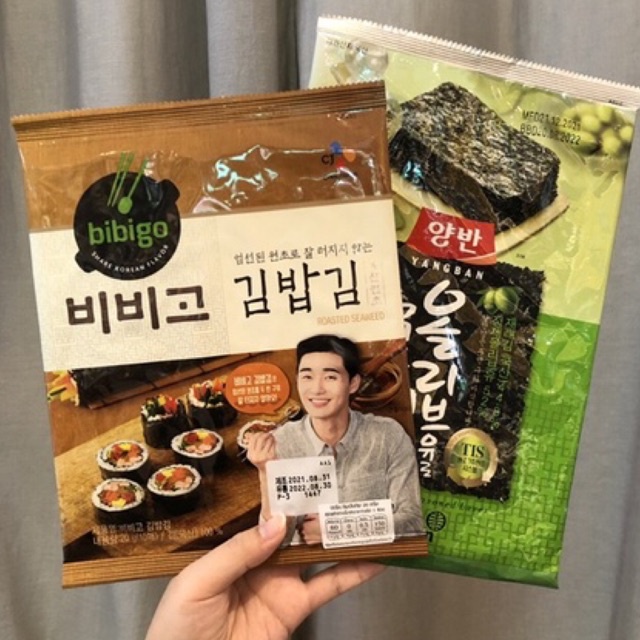 Bibigo / Dongwon สาหร่ายเกาหลี อาหารเกาหลี สาหร่ายคิมบับเกาหลี