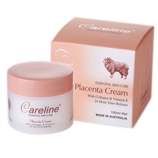 ครีมรกแกะ Careline Placenta Cream with Collagen &amp; Vitamin E 100 ml.