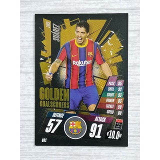 การ์ดบอล Match Attax UEFA Champions League 2020/21 รุ่น GOLDEN GOALSCORERS