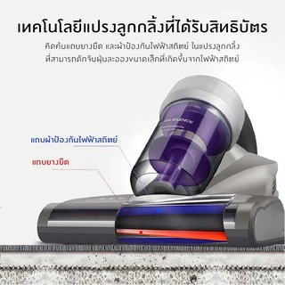 (รับประกัน 2 ปี) Jimmy JV35 เครื่องดูดไรฝุ่น แบบมีสาย มีแสง UVฆ่าเชื้อ มีลมร้อน เซ็นเซอร์ตรวจจับไรฝุ่นได้ เครื่องดูดฝุ่น