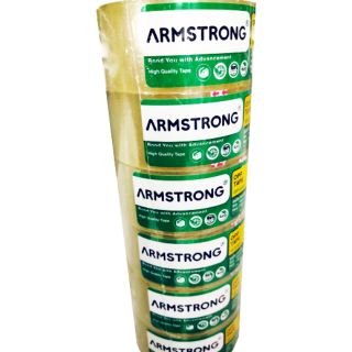 เทปใส /เทปสีชา ห่อพัสดุ Arm Strong แกน 3นิ้ว ขนาด 2 นิ้ว (48มม.) ยาว 100 หลา