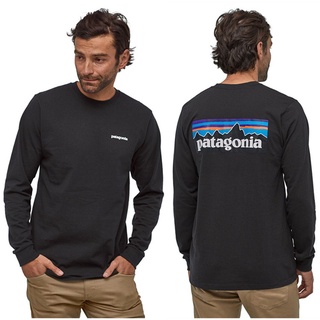 Patagonia   เสื้อเชิ้ตแขนยาวลําลอง ผ้าฝ้าย ลาย สไตล์ญี่ปุ่น สําหรับผู้ชาย