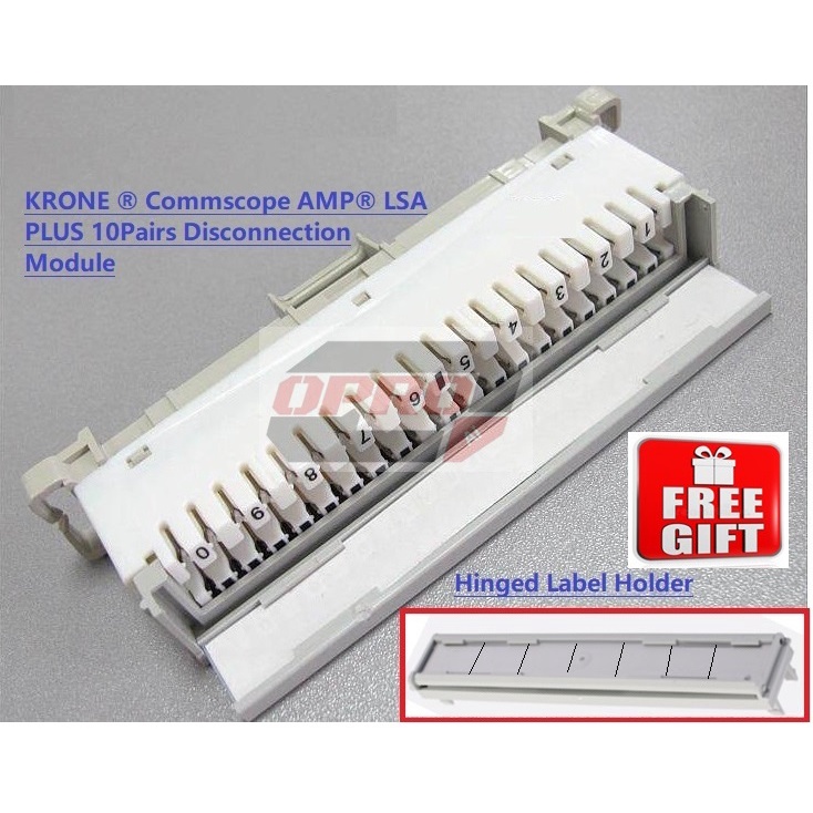 Krone Commscope AMP LSA PLUS 10 คู่การเชื่อมต่อโมดูลสําหรับ TM โทรศัพท์สายหรือระบบอินเตอร์คอม PBX