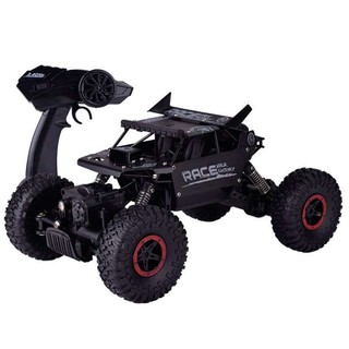 รถบังคับ รถไต่หินไต่เนินได้ แข็งแรงทรทาน 2.4 GHz 1:18 Scale RC Rock Crawler 4WD Off Road (สีดำ)