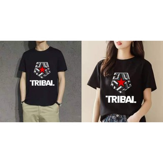 TRIBAL black TSHIRT for men‘s fashion tank tops(BACK TO BACK)เสื้อยืด