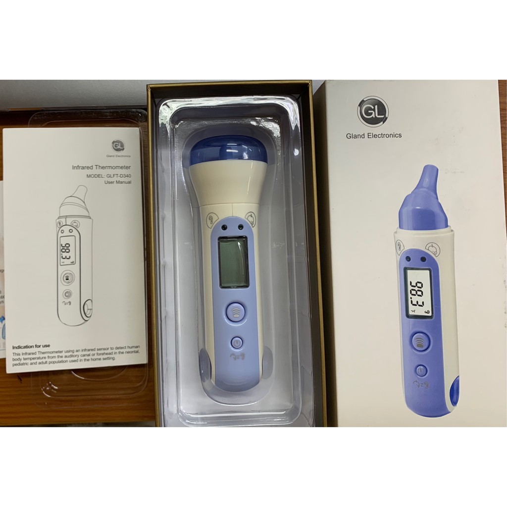 [พร้อมส่ง]Infrared Thermometer Ear/Forehead GLFT-D340 Infrared thermometer