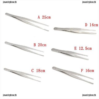 Jx แหนบสเตนเลส สีเงิน อุปกรณ์เสริม 12 25 ซม. ที่คีบอาหาร