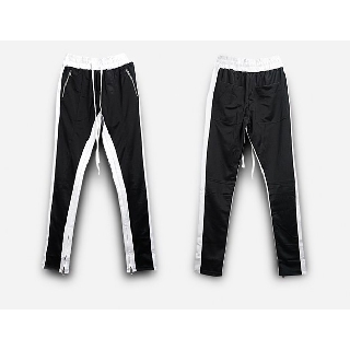 กางเกงTRACK PANTS ดำแถบขาว GM-TP-01