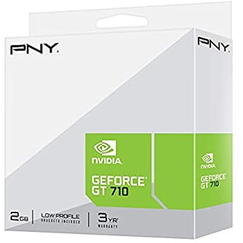 PNY GeForce GT 710 2GB DDR3 VGA/DVI/HDMI Low Profile Heatsink Warranty 3 Year