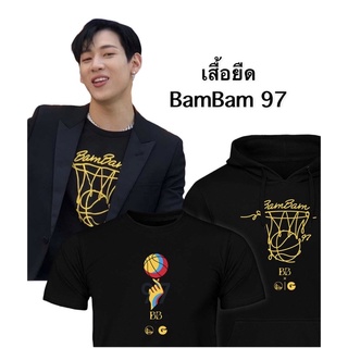 เสื้อยืดผ้าฝ้ายพิมพ์ลายแฟชั่น เสื้อยืด  Bambam 97 Warriors Shirt, GOT7 Bambam Warriors   เสื้อยืดผ้า Cotton 100% ไม่หด ไ