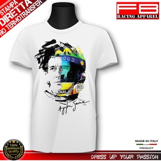 เสื้อยืด พิมพ์ลาย AYRTON SENNA Brasil Legend Driver Pilota แฟชั่นสําหรับผู้ชายSize S-5XL
