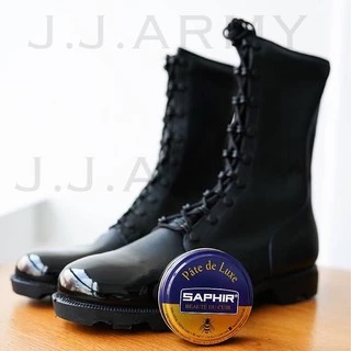 Saphir แว็กซ์ขัดรองเท้า ตลับดำ / น้ำเงิน