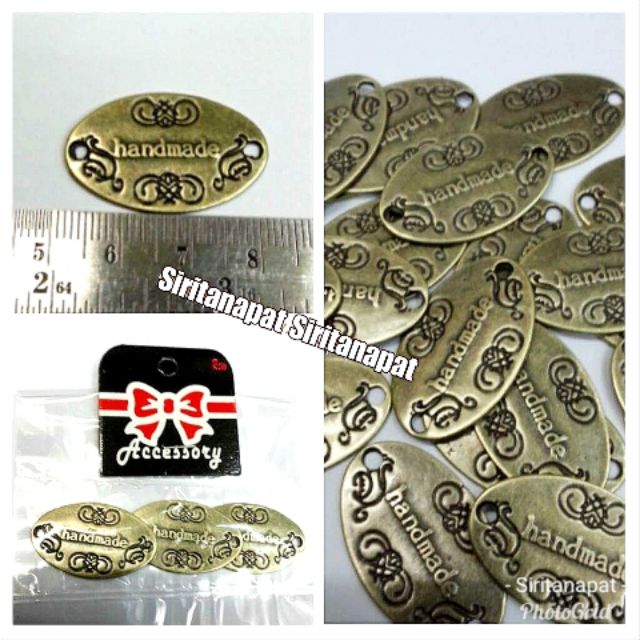 ปลีก/ส่ง แฮนด์เมดวงรี 3ชิ้น ไม่ขึ้นสนิม ตัวประดับประกอบงาน