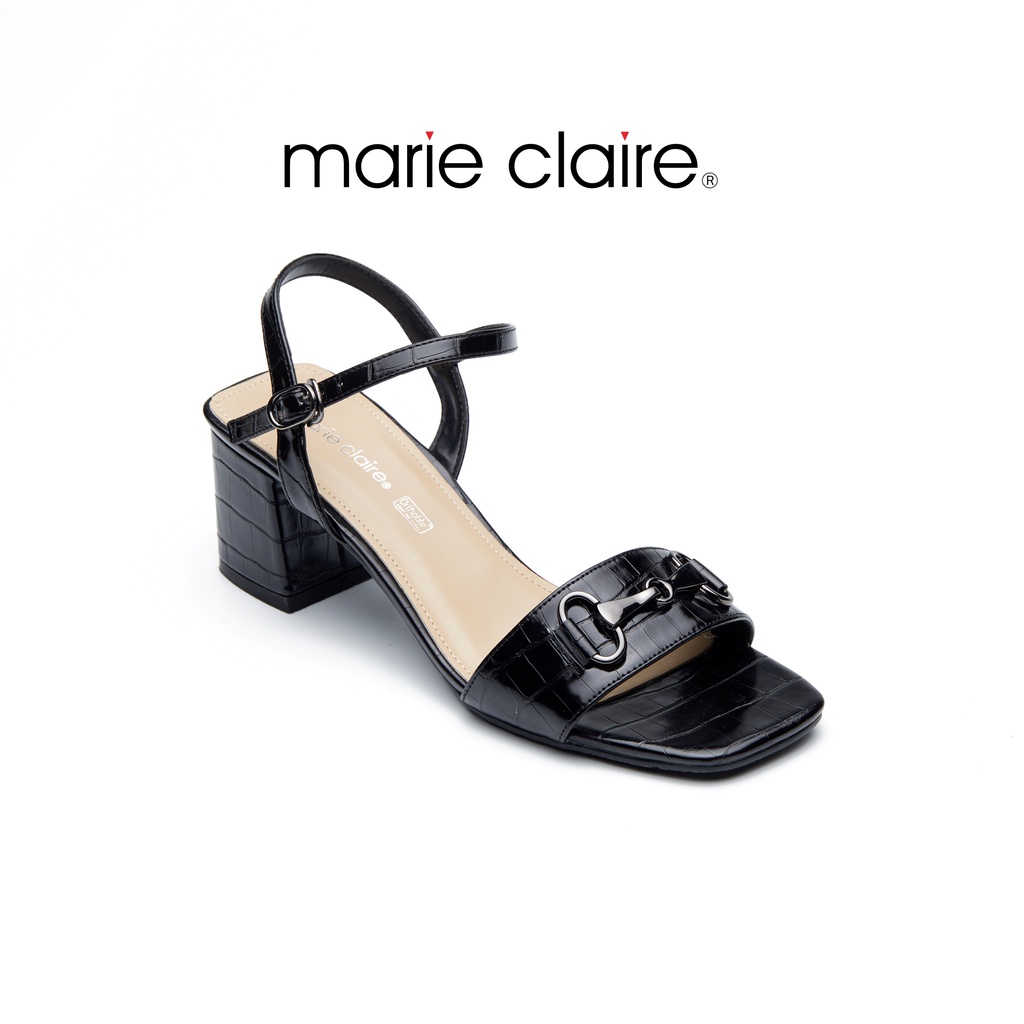 Bata บาจา ยี่ห้อ Marie Claire GENTLE RETRO รองเท้ามีส้น รองเท้ารัดส้น สวมใส่ลำลอง แฟชั่น สูง 2.5 นิ้ว สำหรับผู้หญิง รุ่น Wael สีดำ 6706018
