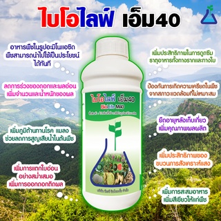 ไบโอไลฟ์ เอ็ม40 1 ลิตร กรดอะมิโน อาหารพืชในรูปอะมิโนแอชิด ที่พืซสามารถนำไปใช้เป็นประโยชน์ได้ทันที Amino acid 1 L