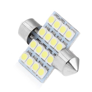 หลอดไฟ Led 3528 16SMD 31 มม. สําหรับติดป้ายทะเบียนรถยนต์ 1 ชิ้น