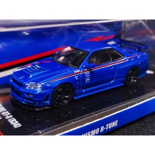 โมเดลรถR34 1/64 โมเดลรถR34gtr โมเดลรถSkylineR34 โมเดลรถ Nissan Skyline R34 GTR 1:64 โมเดลรถของขวัญ ราคา