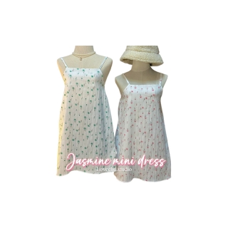 ลดเพิ่ม30.- Jasmine mini dress เดรสสายเดี่ยวลายดอก