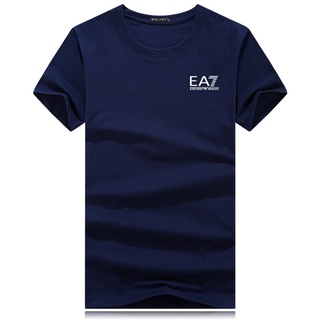 Ea7 เสื้อยืด คอกลม แขนสั้น พิมพ์ลายตัวอักษร E47 หลากสี สําหรับผู้ชาย ผู้หญิง เล่นกีฬา