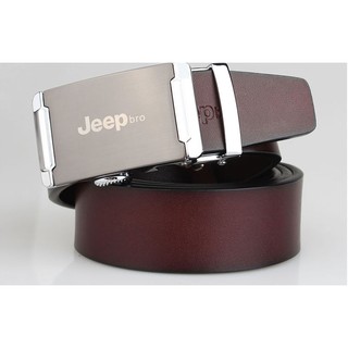 jeep เข็มขัด เข็มขัดคลาสสิค หนังวัวแท้ 100%