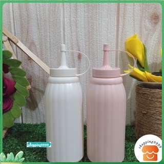 L ขวดใส่ซอส ขวดใส่เครื่องปรุง พลาสติก มีฝาปิด แพ็ค 2 ขวด พร้อมส่ง(BB200)