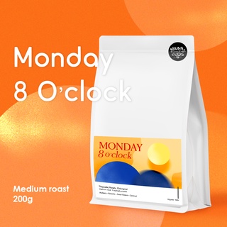 Buna organic coffee เมล็ดกาแฟ คั่วกลาง - Monday 8 oclock 200g