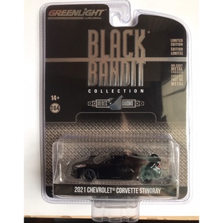 Greenlight 1/64 Black Bandit Series 26 - 2021 Chevrolet Corvette Stingray 28090