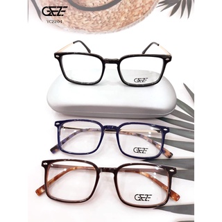 กรอบแว่นตา GEZE รุ่น YC2204 น้ำหนักเบา ใส่สบาย Vintage (มีบริการตัดแว่นสายตาราคาถูก)