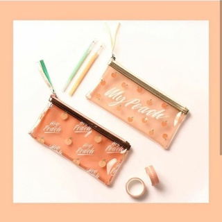 กระเป๋าซองใส จาก ไดโซะเกาหลี คอล peach lover #ไดโซะเกาหลี