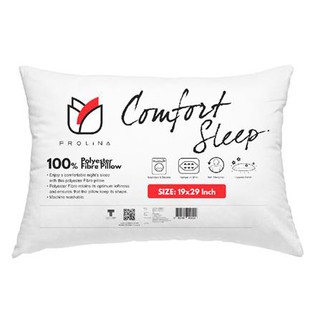 Bed Pillows หมอนหนุน FROLINA COMFORTSLEEP 19x29 นิ้ว สีขาว หลับสบาย