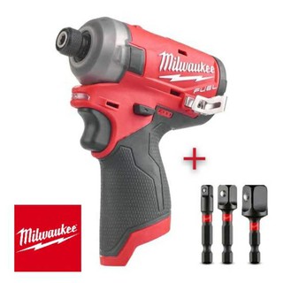 Milwaukee M12FQID-0(เครื่องเปล่า) + ชุดข้อต่อบล๊อก3ตัว