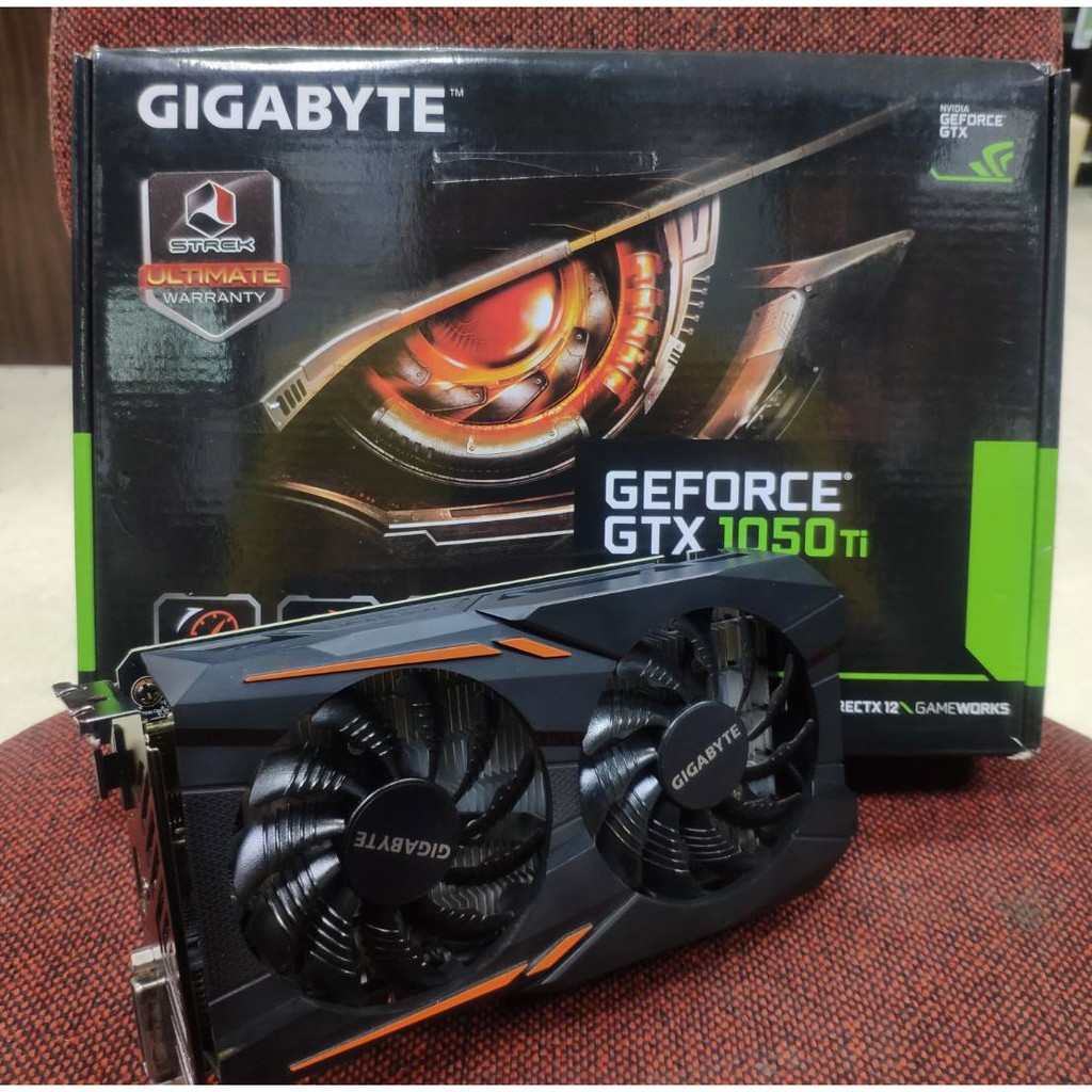 การ์ดจอ Gigabyte GeForce GTX 1050 Ti 4 Gb OC (ไม่ต่อไฟ) ประกันStrek
