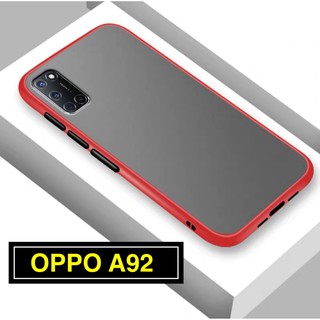 [ ส่งจากไทย ] Case OPPO A92 เคสกันกระแทก ปุ่มสีผิวด้าน ขอบนิ่มหลังแข็ง เคสโทรศัพท์ ออฟโป้ พร้อมส่ง