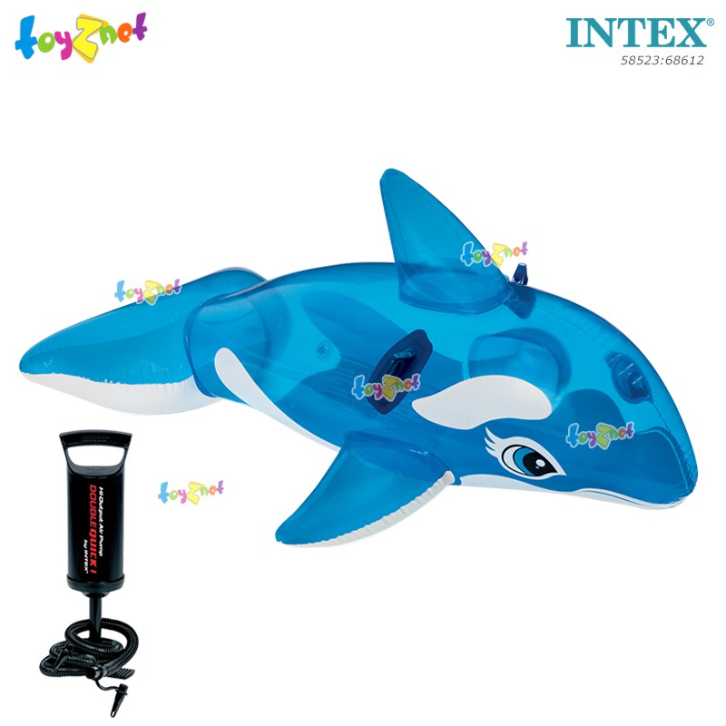 Intex แพปลาวาฬน้อย สีฟ้าใส 1.63×0.76 ม. รุ่น 58523 + ที่สูบลมดับเบิ้ล ควิ๊ก วัน ราคา ถูกที่สุด ดีลบีเคเค แกลเลอรีภาพที่ 4