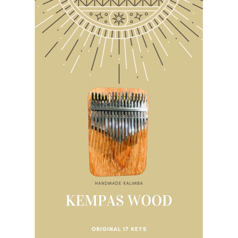 📌พร้อมส่ง KALIMBA คาลิมบาไม้แคมปัส17คีย์ Kempas Kalimba 17 keys เสียงใสมาก 📦ฟรีค่าจัดส่ง