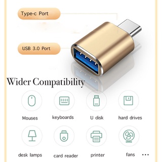 สายเคเบิลอะแดปเตอร์ Micro OTG USB 3.0 Type C สําหรับแล็ปท็อป สมาร์ทโฟน ถ่ายโอนข้อมูล ชาร์จเร็ว