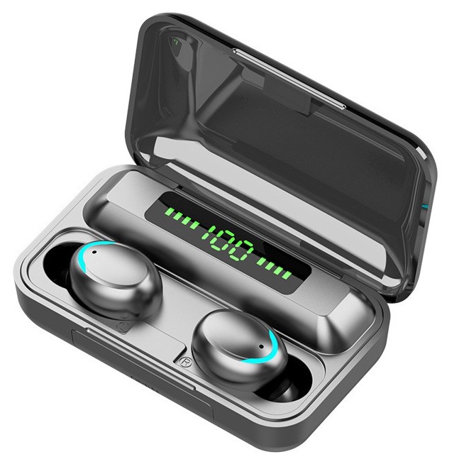 TWS Wireless bluetooth 5.0 headset Earphone Earbud หูฟังบลูทูธ สเตอริโอ  หูฟังเล่นเกมส์ แยกเสียงซ้ายขวา รุ่น F9 | Shopee Thailand
