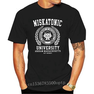 Cthulu And Lovecraft Miskatonic University T-Shirt for Men Call Of Cthulhu Necronomicon Funny Tees Crewneck Cotton Tops