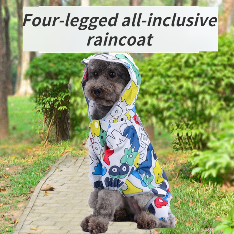 เสื้อกันฝนสุนัขสัตว์เลี้ยงเสื้อคลุมกันน้ําสะท้อนแสงปรับแจ็คเก็ตสัตว์เลี้ยงสุนัขขนาดเล็กขนาดกลางขนาดใหญ่สุนัข