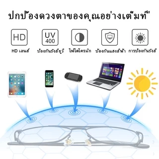 LUSEEN แว่นตา แว่นตาแฟชั่น แว่นตาป้องกันรังสี UV400 เลนส์โฟโตโครมิก เปลี่ยนเลนส์ได้ สําหรับผู้หญิง และผู้ชาย AG2215