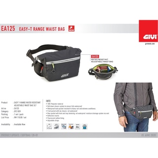 Givi กระเป๋าเก็บน้ํา 3 ลิตร ปรับได้ ทนทาน EA125 (กระเป๋าใส่น้ําง่าย)