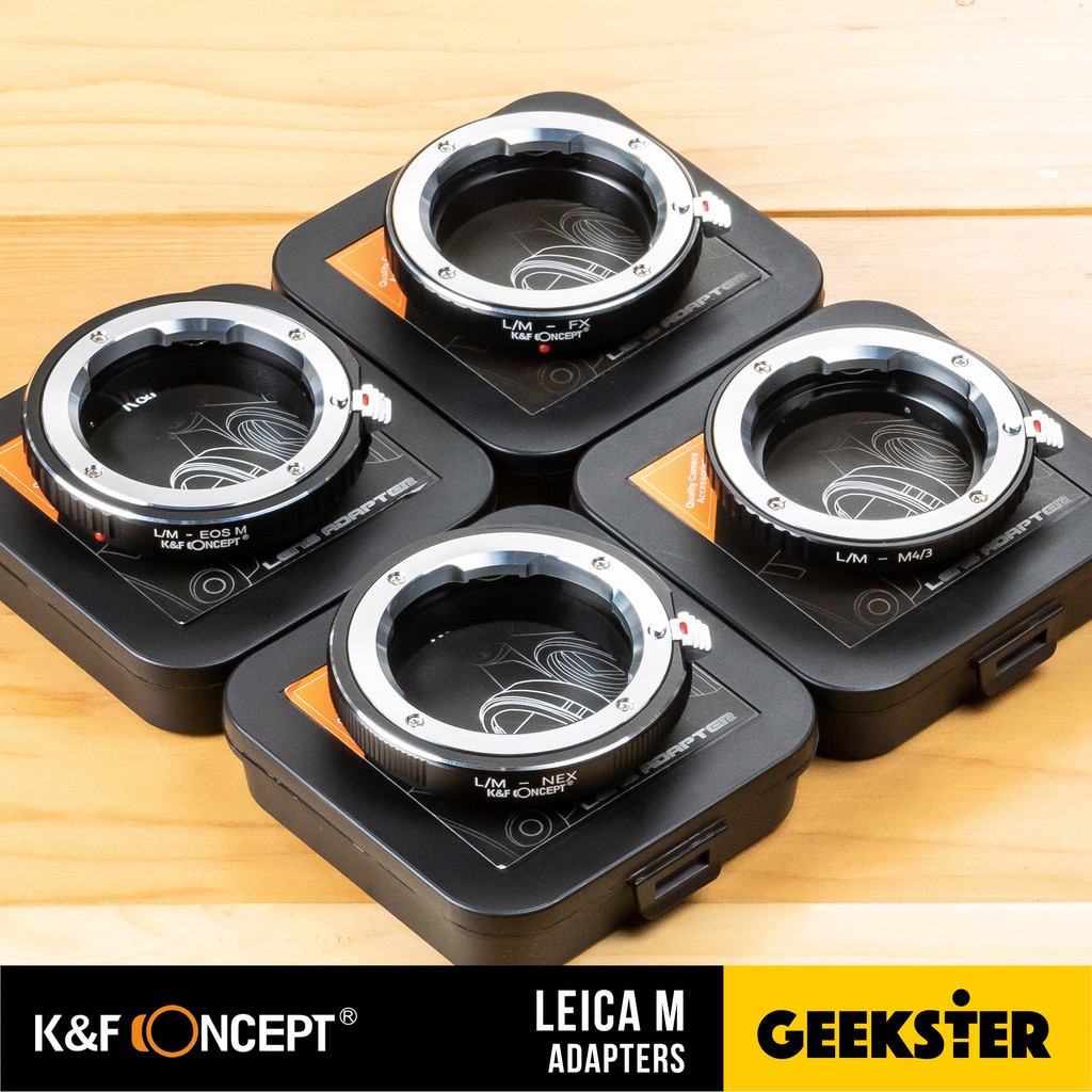 KF เมาท์แปลง Leica M Lens Adapter ( LM-FX LM-NEX LM-m43 m43 LM- EOS M ...