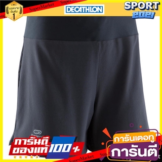 กางเกงขาสั้นผู้หญิงสำหรับใส่วิ่งรุ่น RUN DRY (สีดำ) Womens running shorts RUN DRY - black