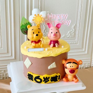 พร้อมส่ง - ฟิกเกอร์ Winnie The Pooh Tigger Piglet สําหรับตกแต่งเค้ก